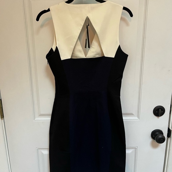 NWT Banana Republic Sloan fit cutout colorblock sheath dress $140 size 6 - Picture 6 of 7